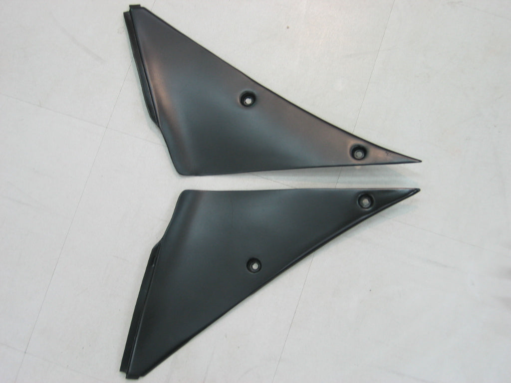 2005-2006 Kawasaki ZX6R 636 Amotopart Fairings Silver & Red Flame Ninja Racing Customs Fairing