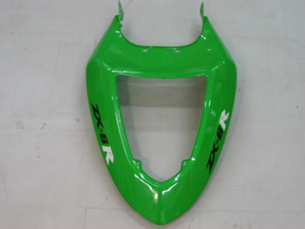 2005-2006 Kawasaki ZX6R 636 Amotopart Fairings Green Black Ninja Racing Customs Fairing