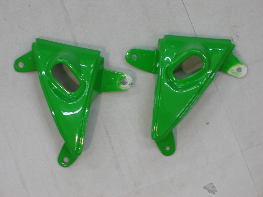 2005-2006 Kawasaki ZX6R 636 Amotopart Fairings Green Black Ninja Racing Customs Fairing