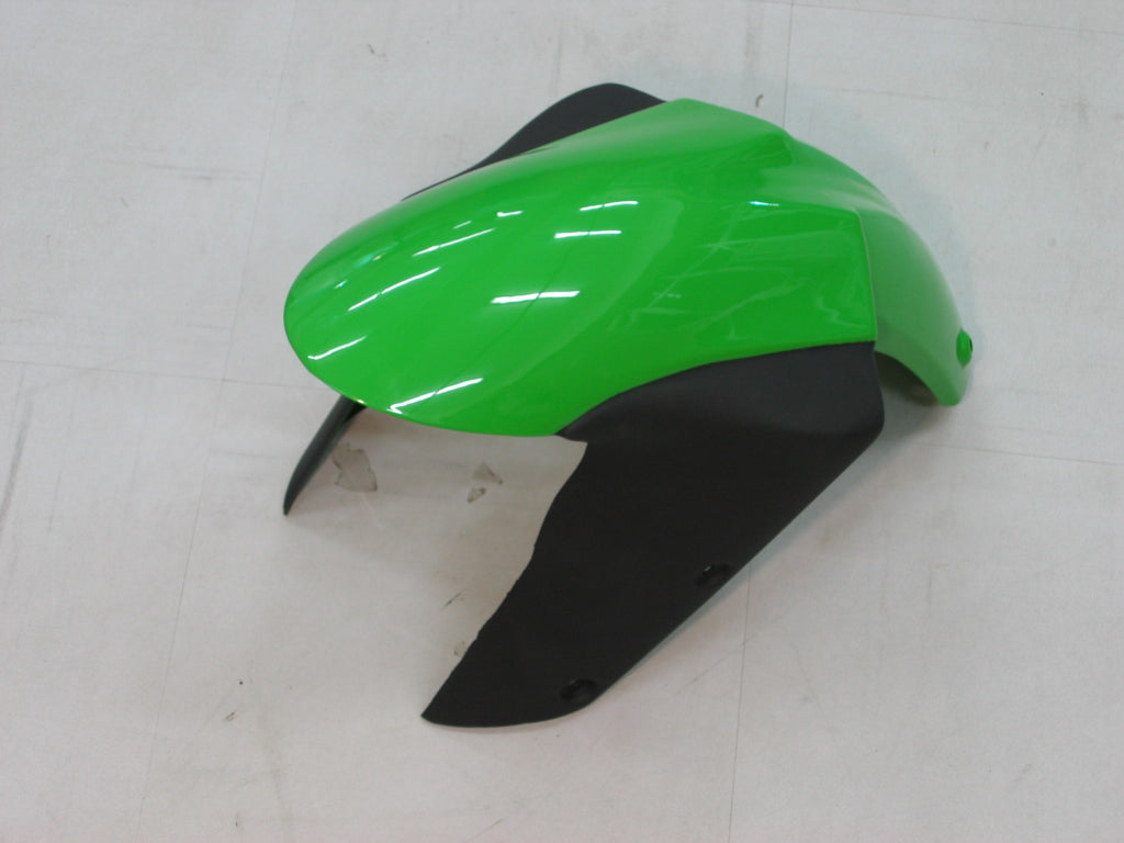 2005-2006 Kawasaki ZX6R 636 Amotopart Fairings Green Black Ninja Racing Customs Fairing