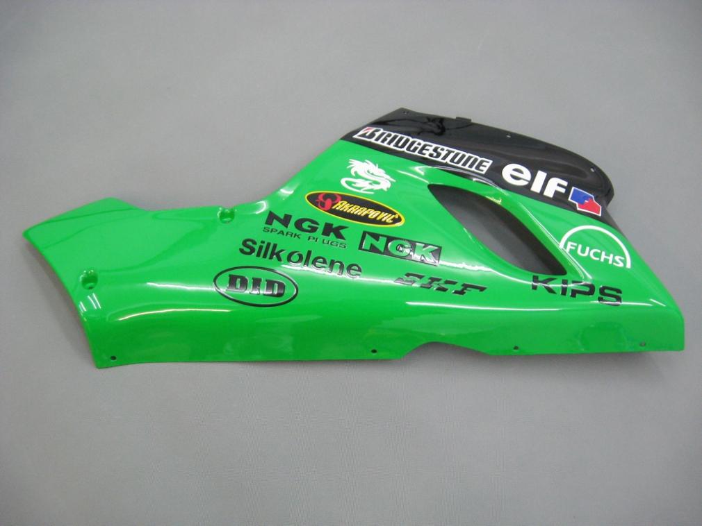 2005-2006 Kawasaki ZX6R 636 Amotopart Fairings Green Black No.56 Nakano Racing Customs Fairing