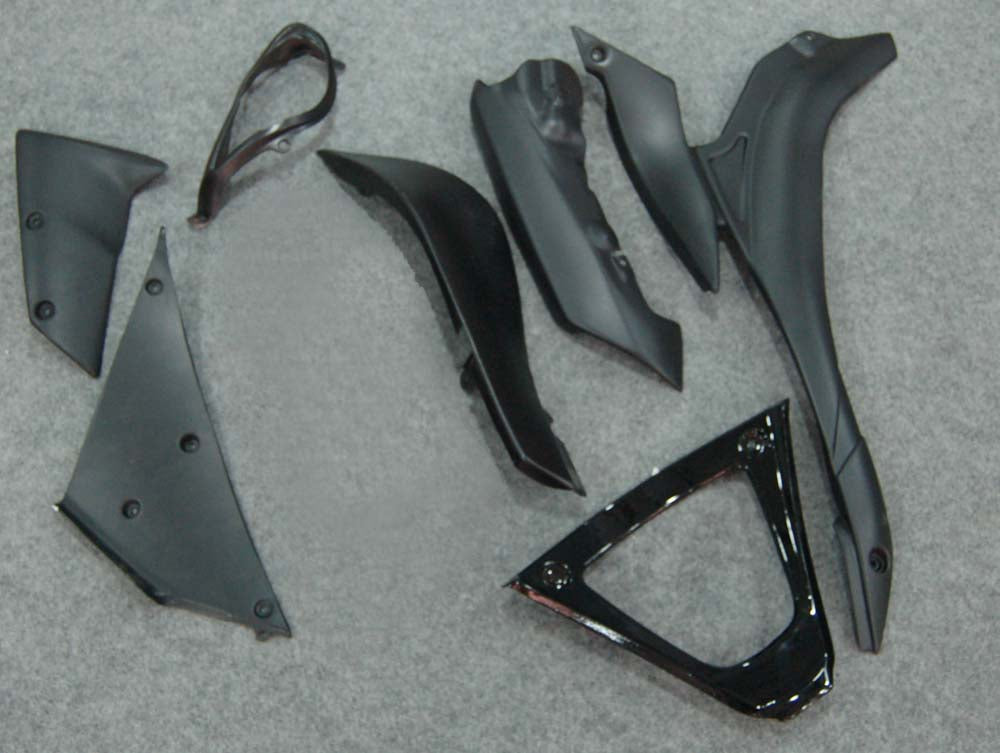 2007-2008 Kawasaki ZX6R Amotopart Fairing Black Kit