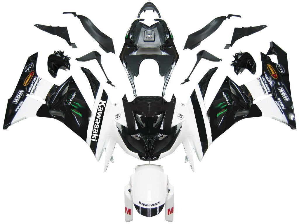 2009-2012 Amotopart ZX6R 636 Bodywork Fairing ABS Injection Molded Plastics Set 5 Color Generic