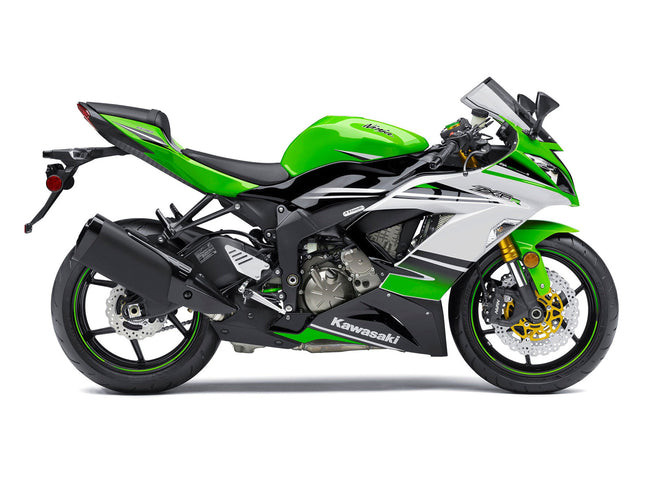 2013-2018 Kawasaki ZX6R Amotopart Fairing Green&Black Kit