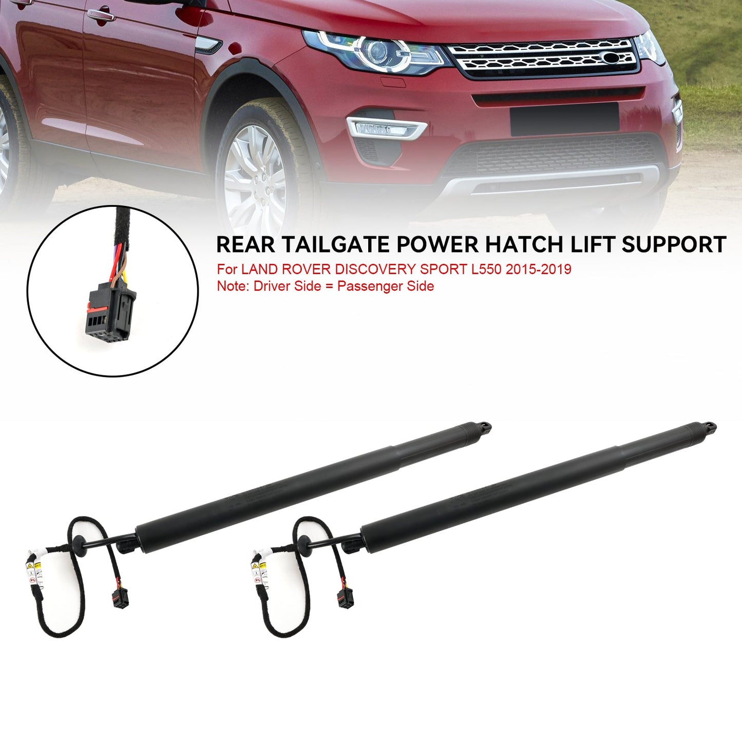 2PCS Electric Tailgate Strut LR075420 Fit Land Rover Discovery Sport 2015-2019