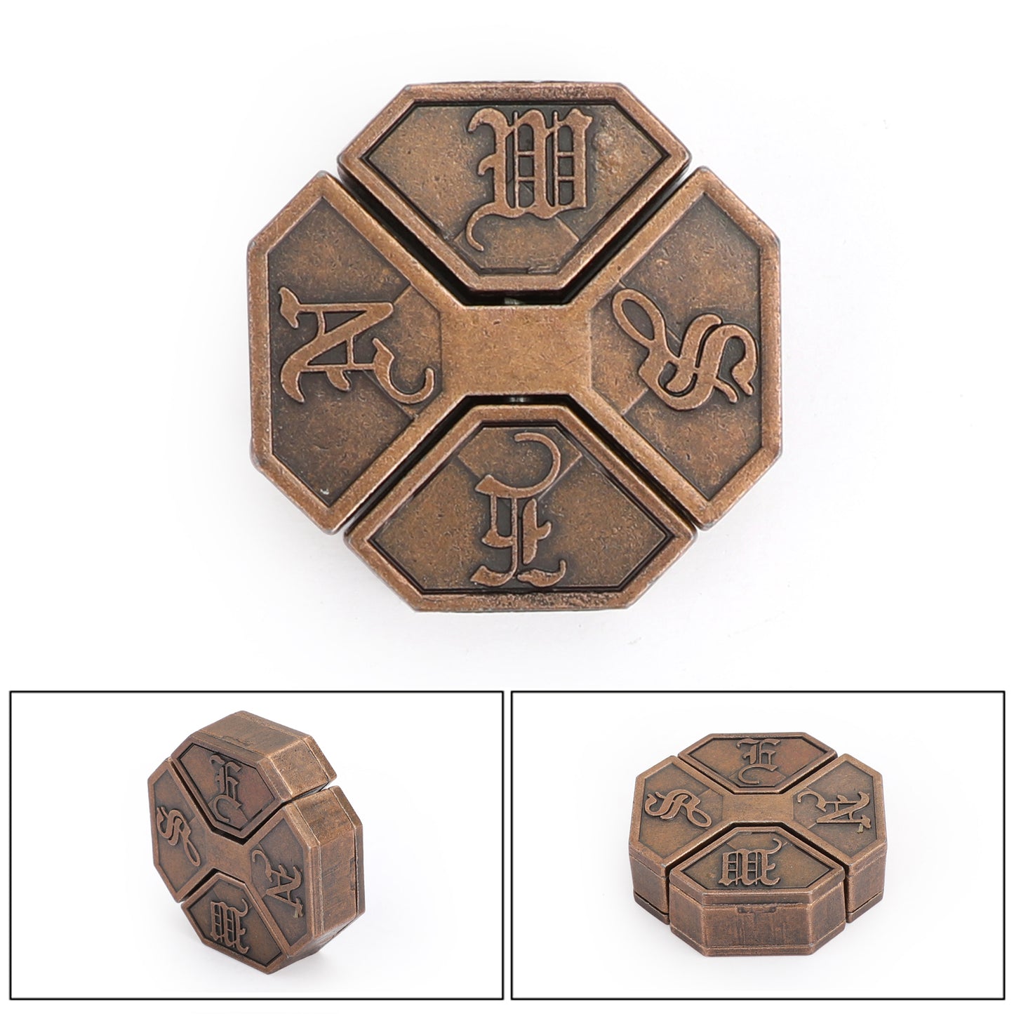 Vintage Alloy Cast Toys IQ Mind Kid Gift Puzzle Box Brain Teaser Game Metal Lock