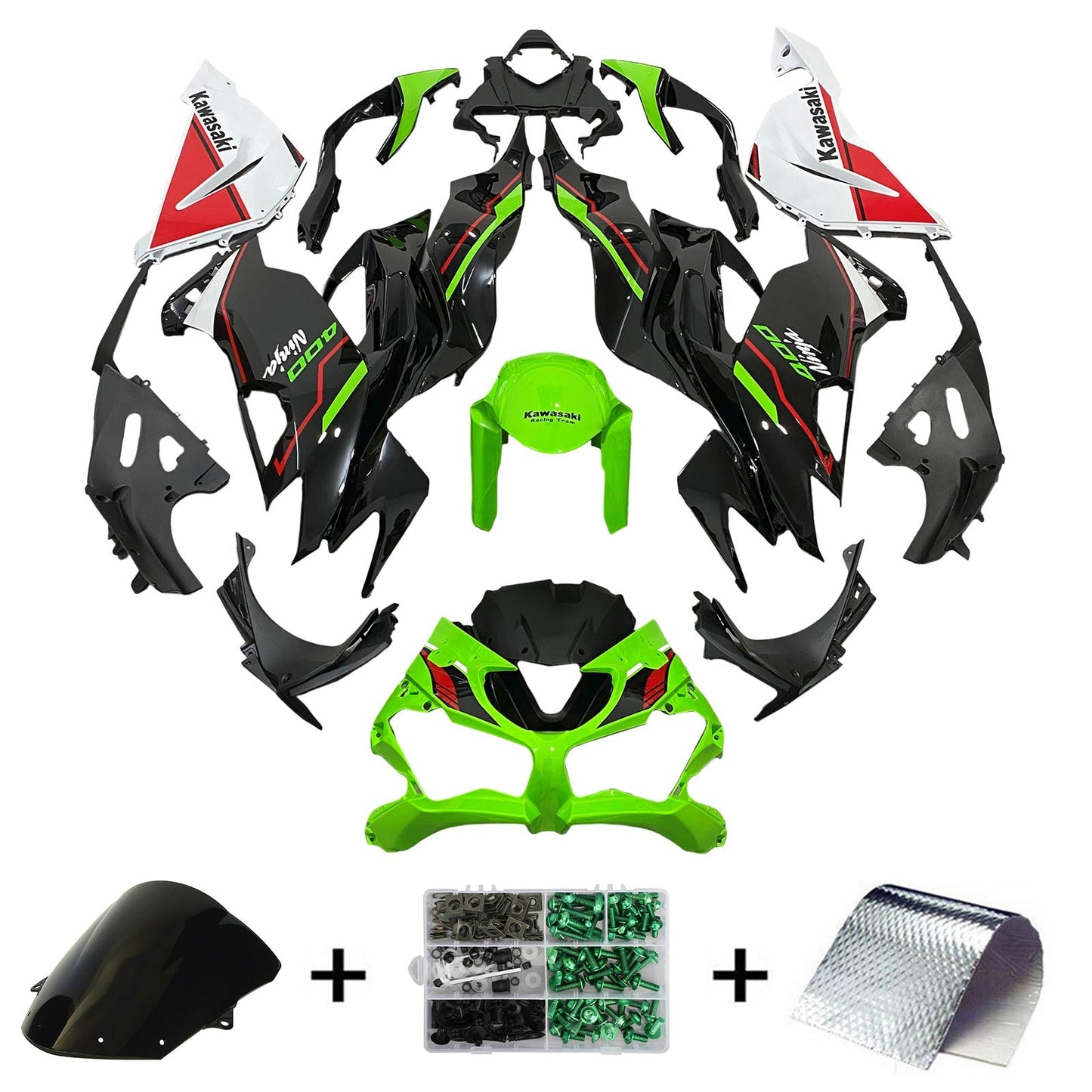 2019-2023 Kawasaki ZX6R Fairing Kit Bodywork Plastic ABS