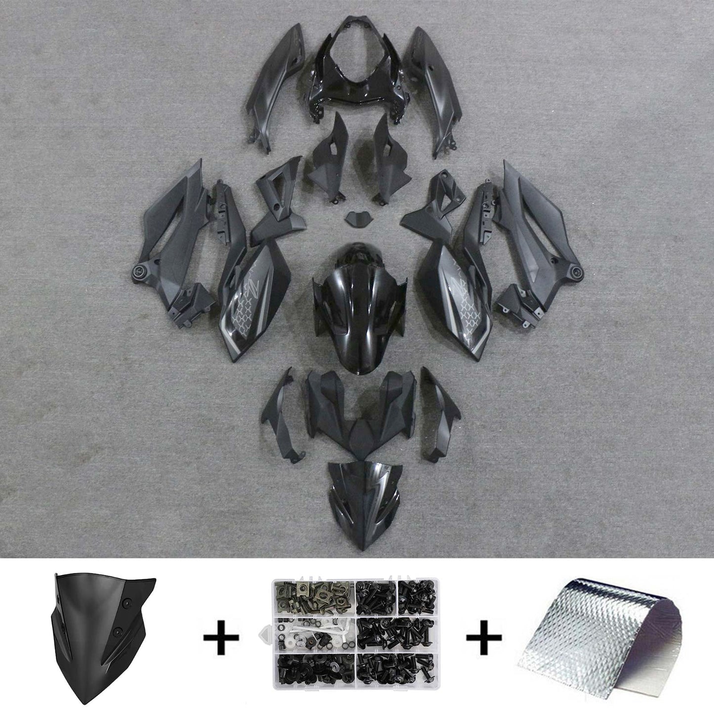 2018-2020 Kawasaki Z400 Injection Fairing Kit Bodywork Plastic ABS#114