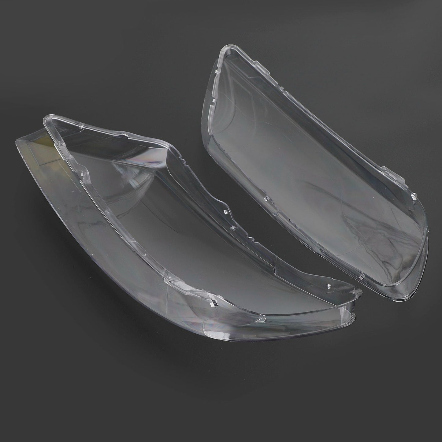 Left +Right Headlight Lens Plastic Cover Shell 4L0941029/30 For Audi Q7 10-2014