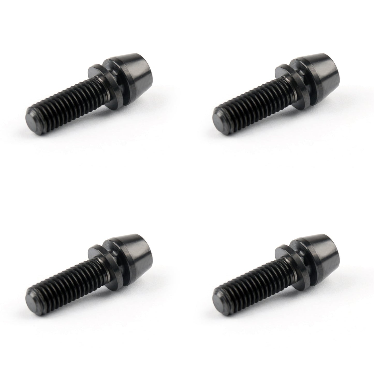 M5x16mm Titanium Ti Bolts Allex Hex Bike Stem Tapered Head Screw + Washer 4pcs B