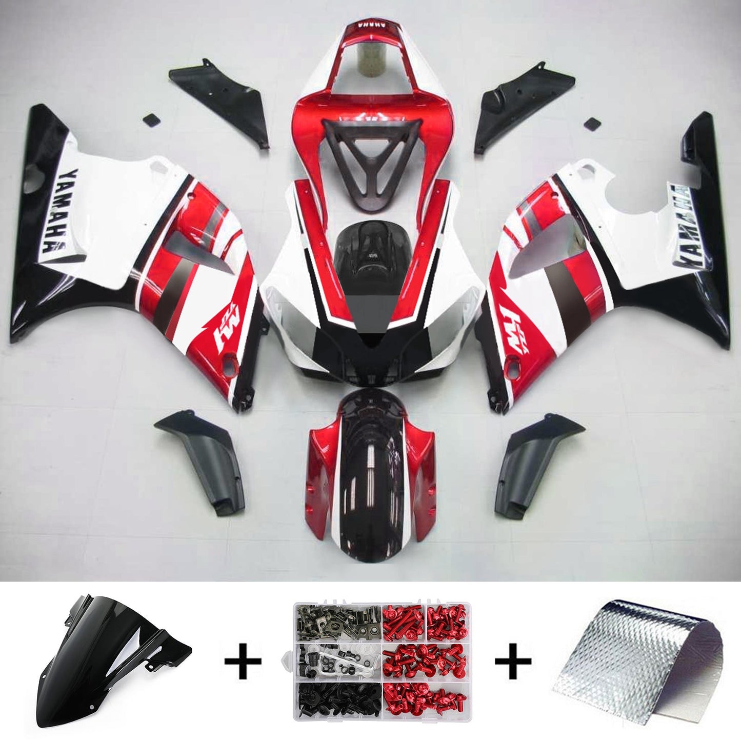 2000-2001 Yamaha YZF 1000 R1 Injection Fairing Kit Bodywork Plastic ABS #108