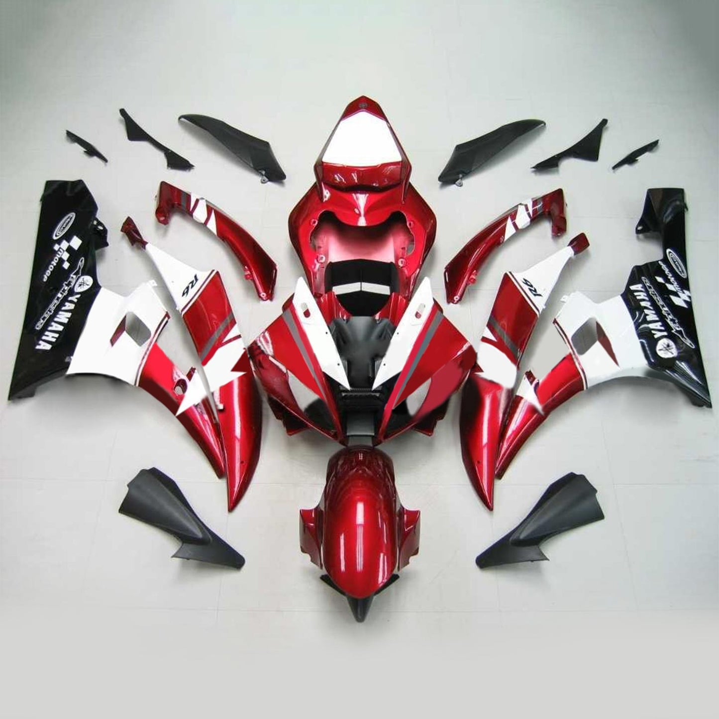 2006-2007 Yamaha YZF 600 R6 Amotopart Injection Fairing Kit Bodywork Plastic ABS #132