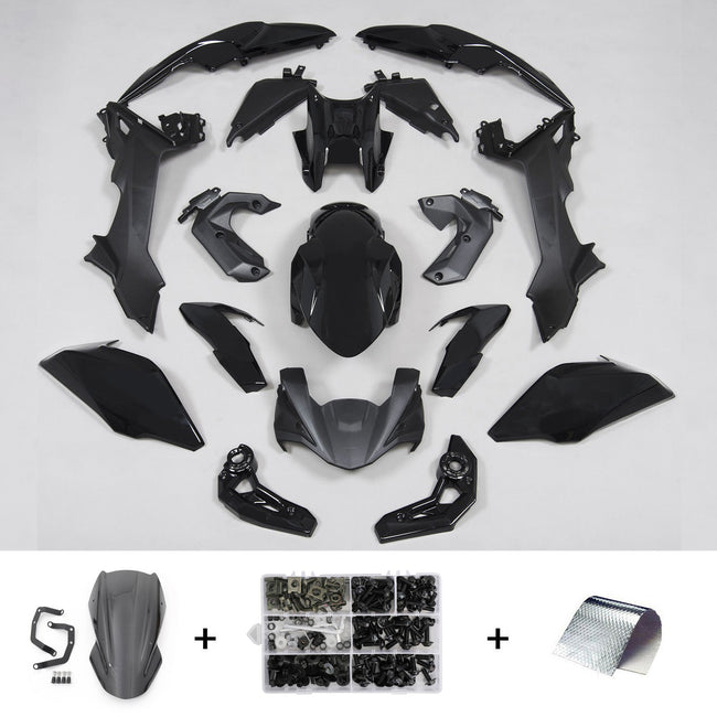 2017-2019 Kawasaki Z650 Black Amotopart Injection ABS Plastic Bodywork Fairing #28