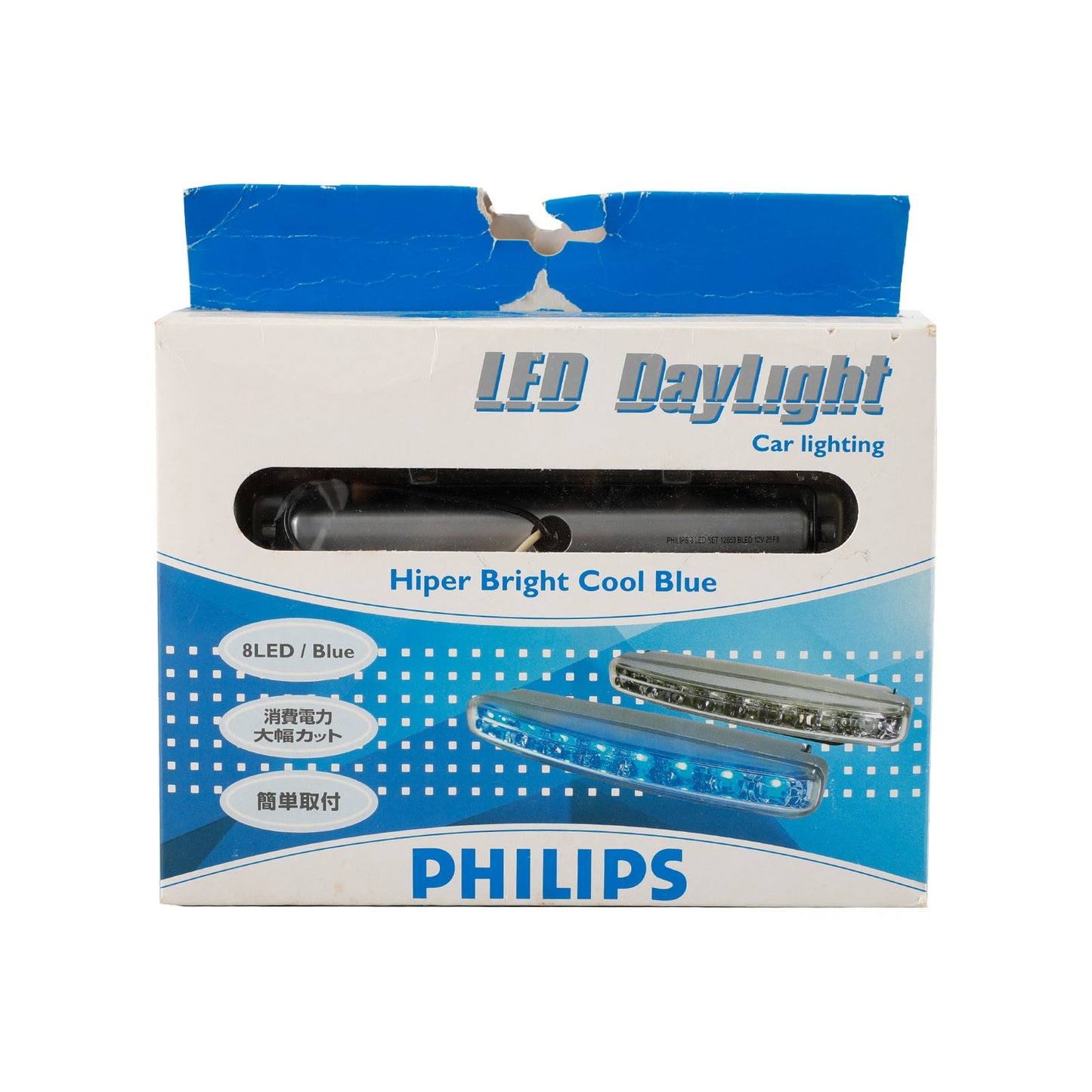 For Philips 12653B LED Daytime Running Highlight 8 LED/Blue Light Source