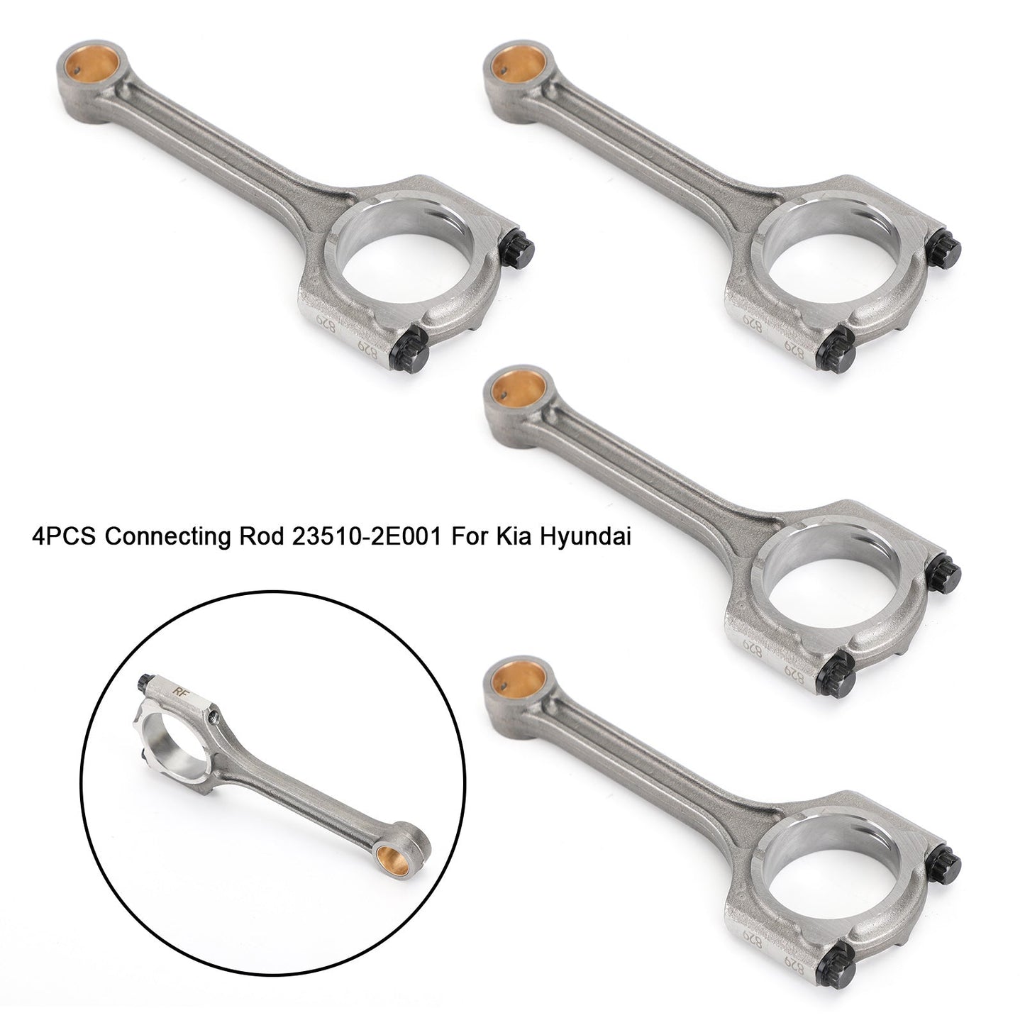 4PCS Connecting Rod 23510-2E001 For 12-2019 Kia Soul 13-2018 Hyundai Tucson 2.0L