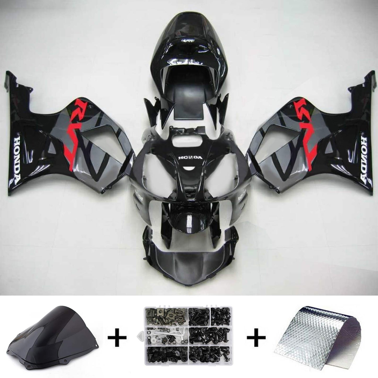 2000-2006 Honda VTR1000 RC51 Amotopart Injection Fairing Kit Bodywork Plastic ABS #105