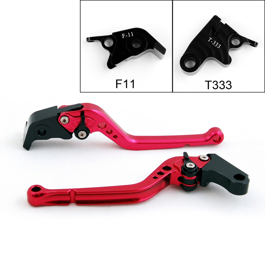 Long Brake Clutch Levers For Triumph Daytona 675 R 11-14 Black