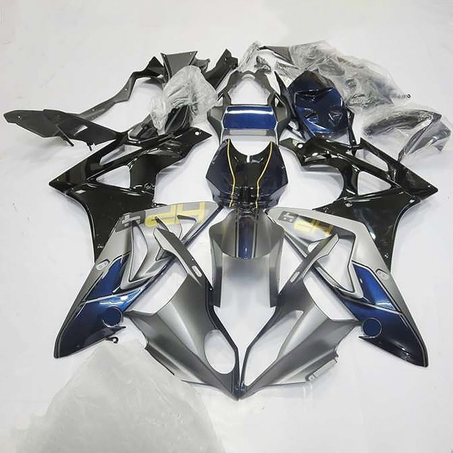 2009-2014 BMW S1000RR Amotopart Injection Fairing Kit Bodywork Plastic Black ABS For