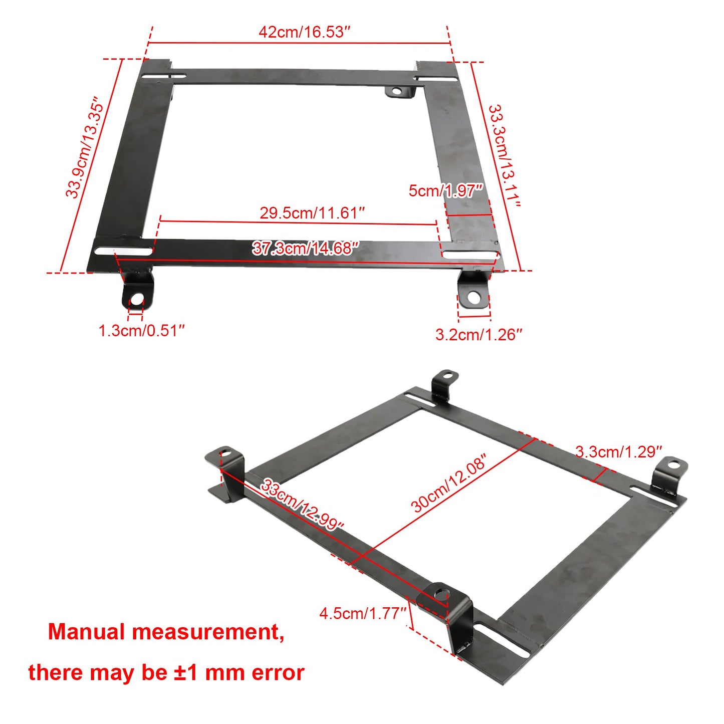 Chevrolet Camaro 1982-2002 Low Mount Racing Bucket Seat Bracket Adapter