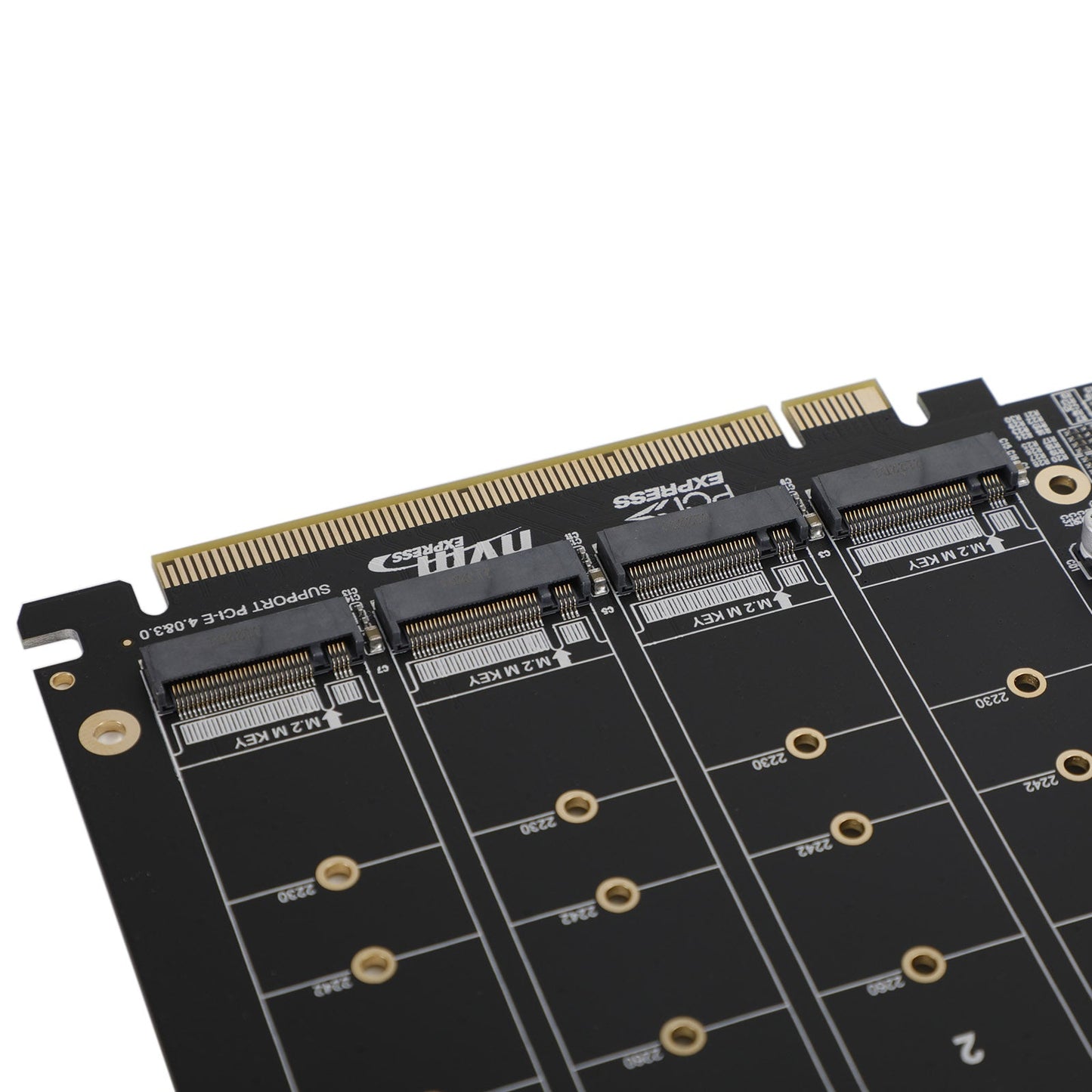 PCI-E Signal Split Array Card PH44 X16 NVME 4 Disk Array Card Support M.2 SSD
