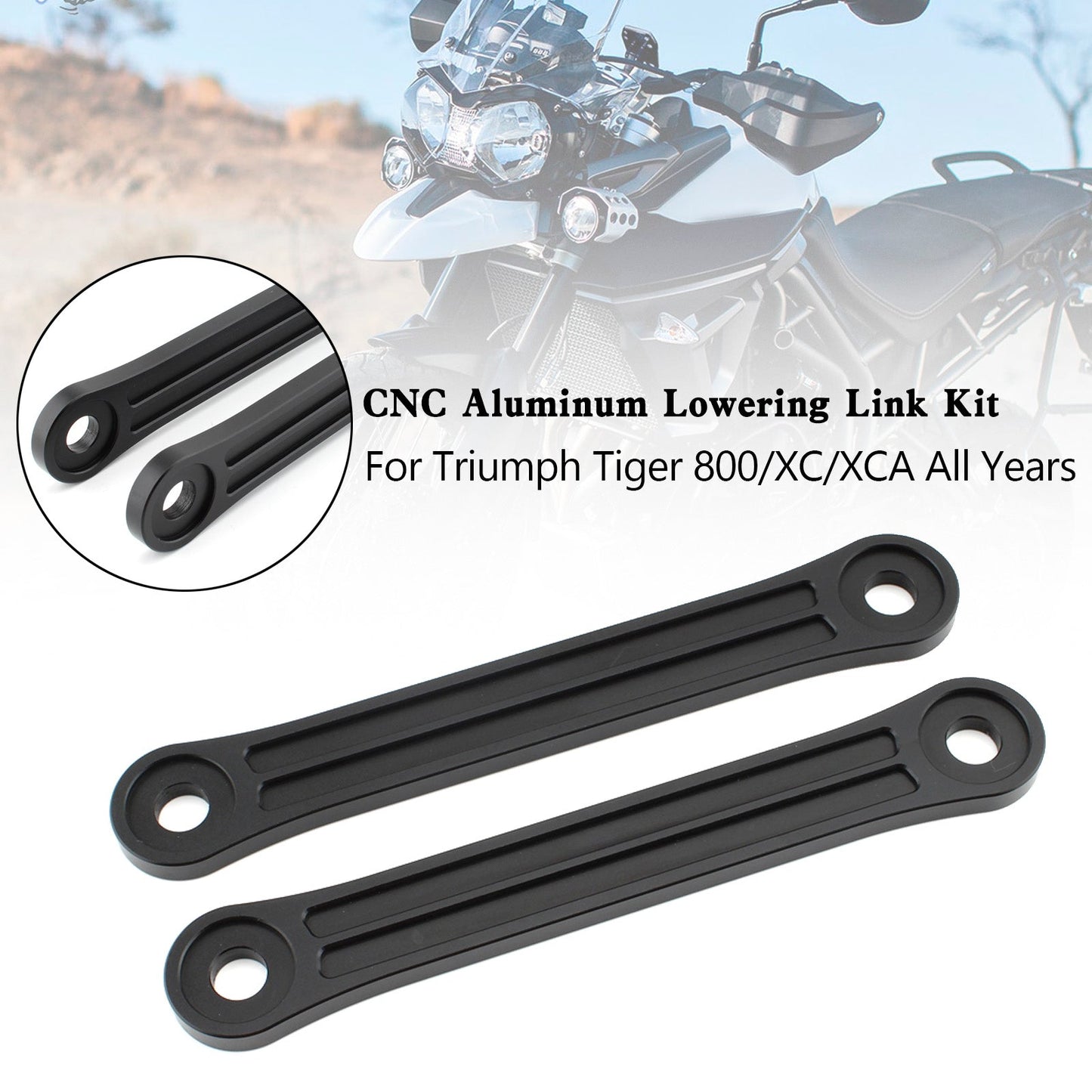 Tiger 800 XC XCA All Years 20mm CNC Aluminum Lowering Link Kit