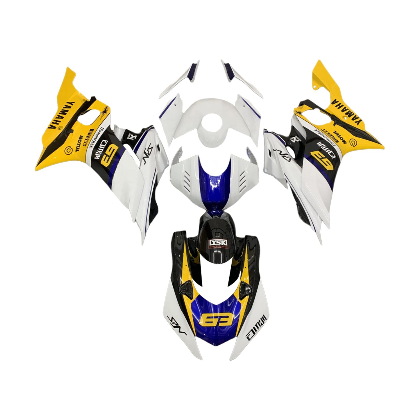 2017-2022 Yamaha YZF-R6 Fairing Kit Bodywork Plastic ABS