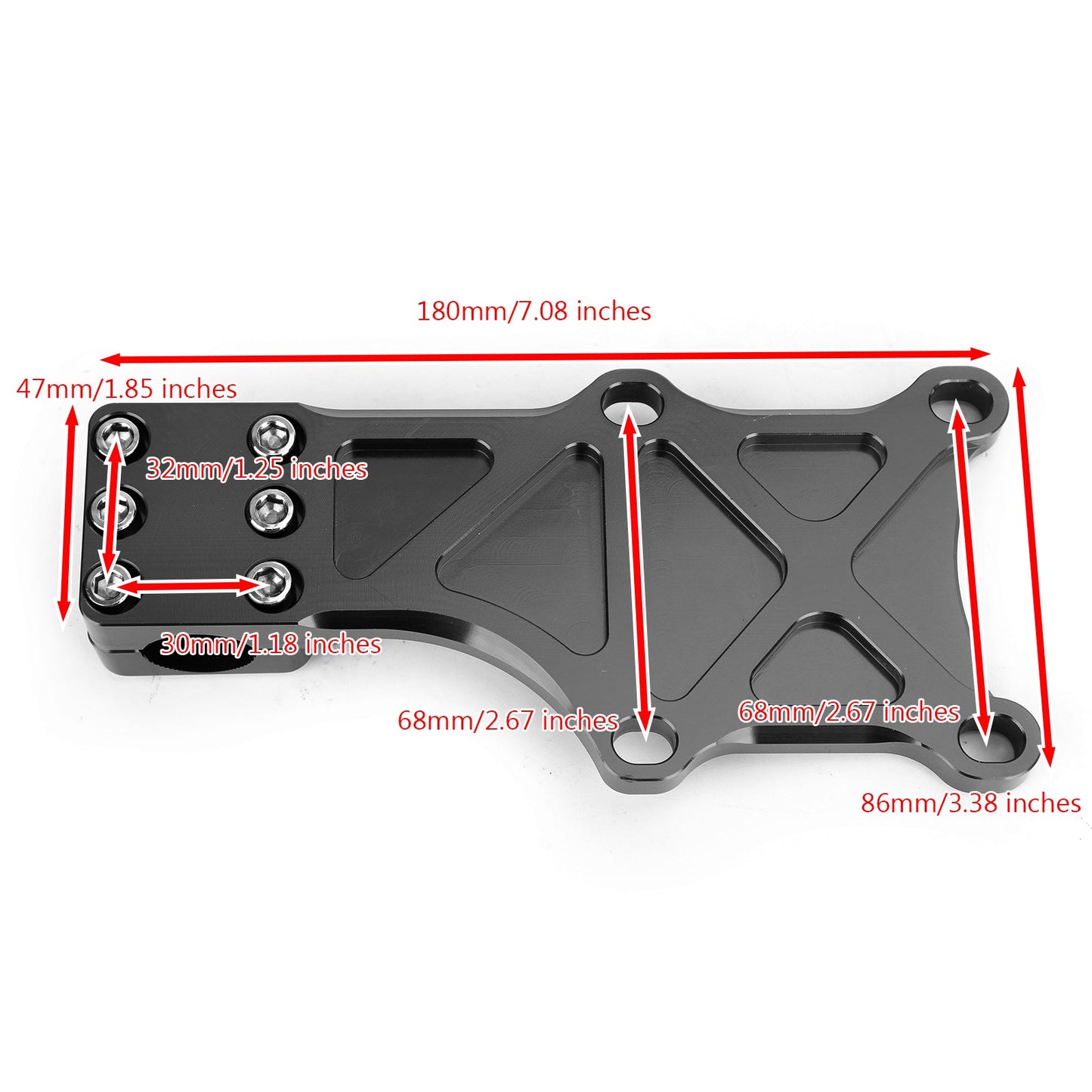 Black Engine Guard Bracket Fixed Fastening for Honda MSX125/SF Grom 2013-2019