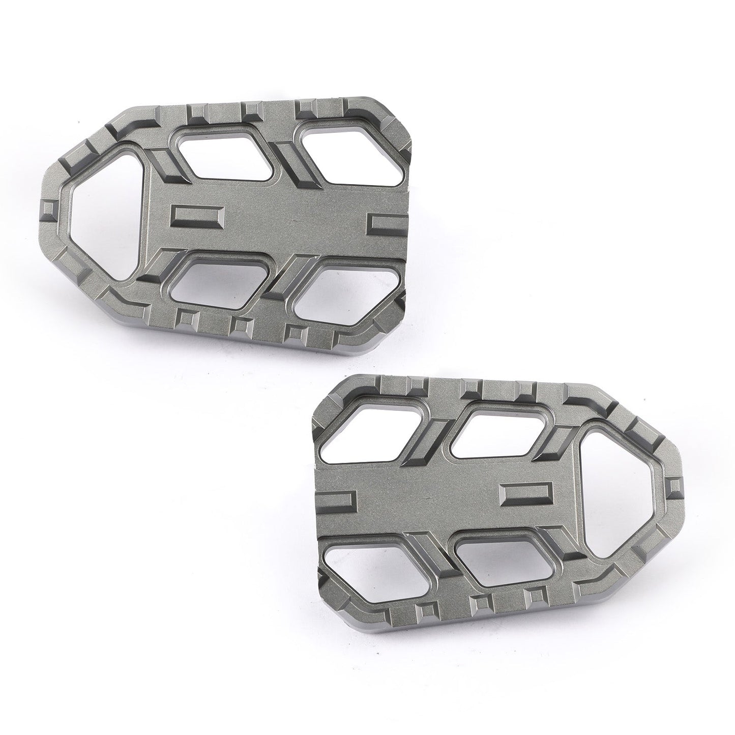 Aluminum Wide Foot Peg Adaptors Footpegs Fit For Suzuki V-Strom DL 650 & 1000 , XT 2006-2020 BLK