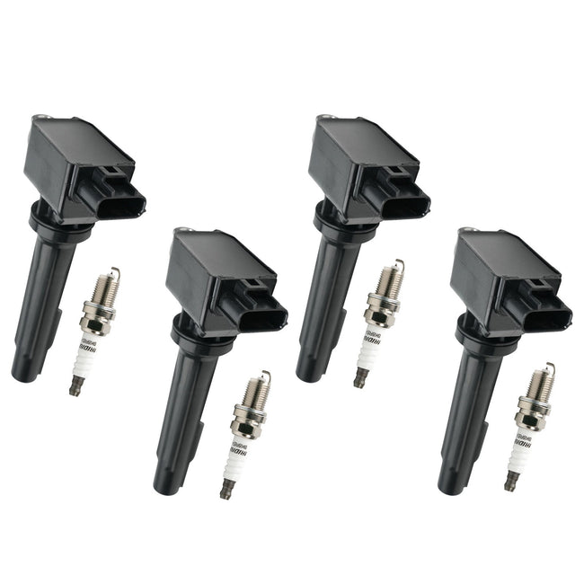 2016-2019 Mazda CX-3 2.0L L4 4x Ignition Coils+Spark Plugs UF656 Fedex Express