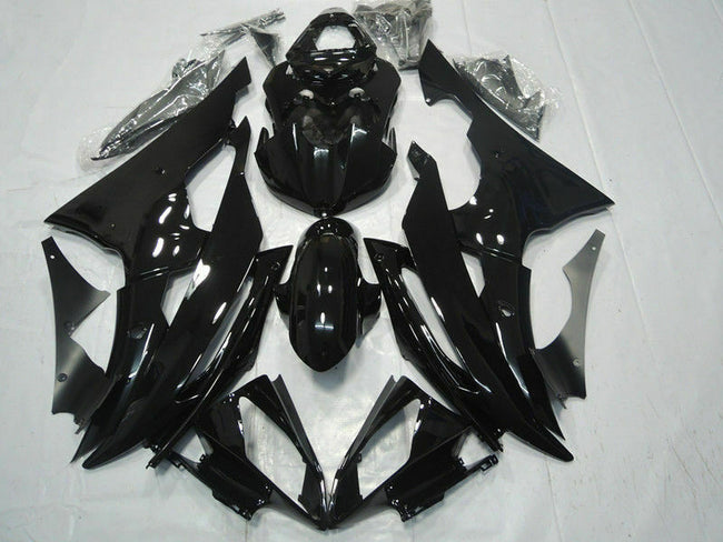 2008-2016 Yamaha YZF-R6 Amotopart Fairing Gloss Black Fairing Kit