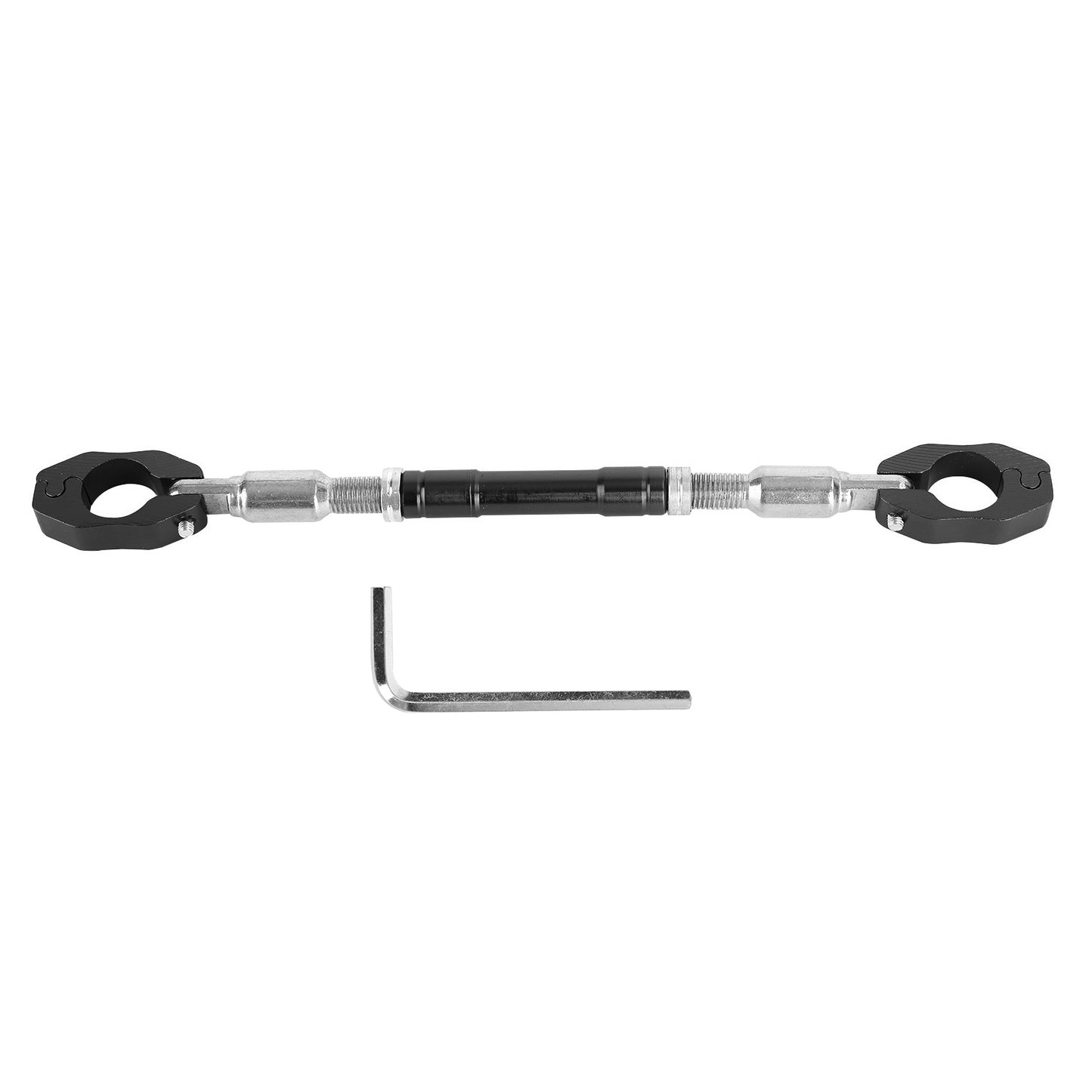 Motorbikes Cnc Adjustable Balance Cross Handle Bar Clamp Strength Lever Silver