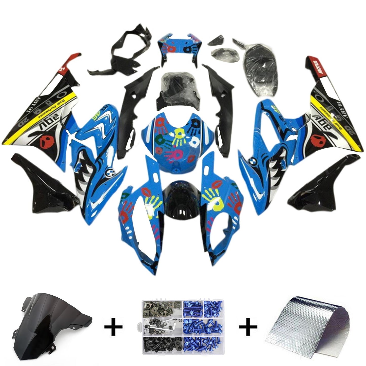 2015-2016 BMW S1000RR Fairing Kit Bodywork Plastic ABS