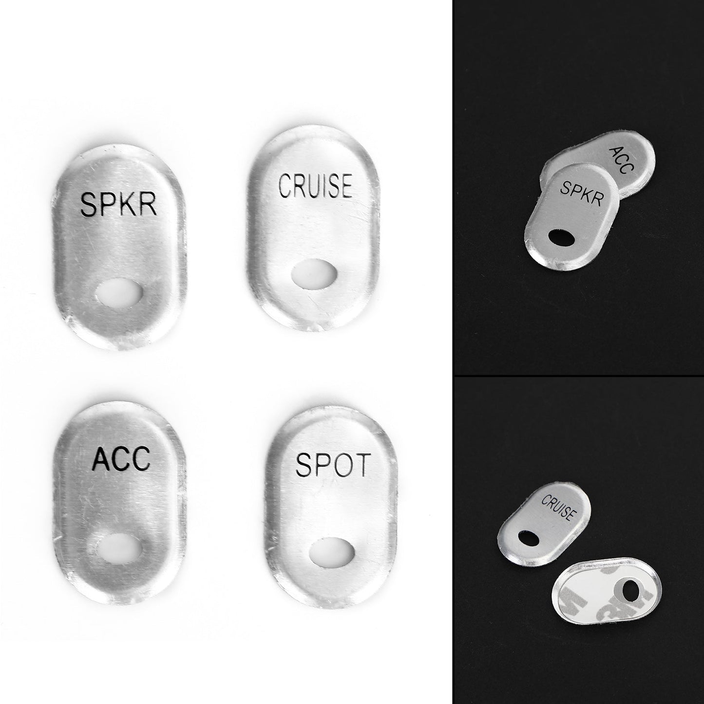 4 Pcs Hand Contorl Switch Button Cover Cap Fits For Flhtk Flhtcu Se Tg Fltr U Se