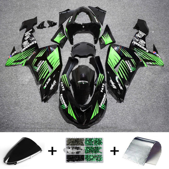 2006-2007 Kawasaki ZX10R Injection Fairing Kit Bodywork Plastic ABS#129