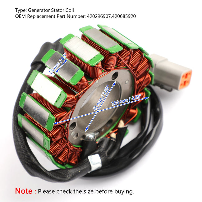 Stator Generator Magneto Fit for Can-Am Outlander Renegade 420296907 420685920
