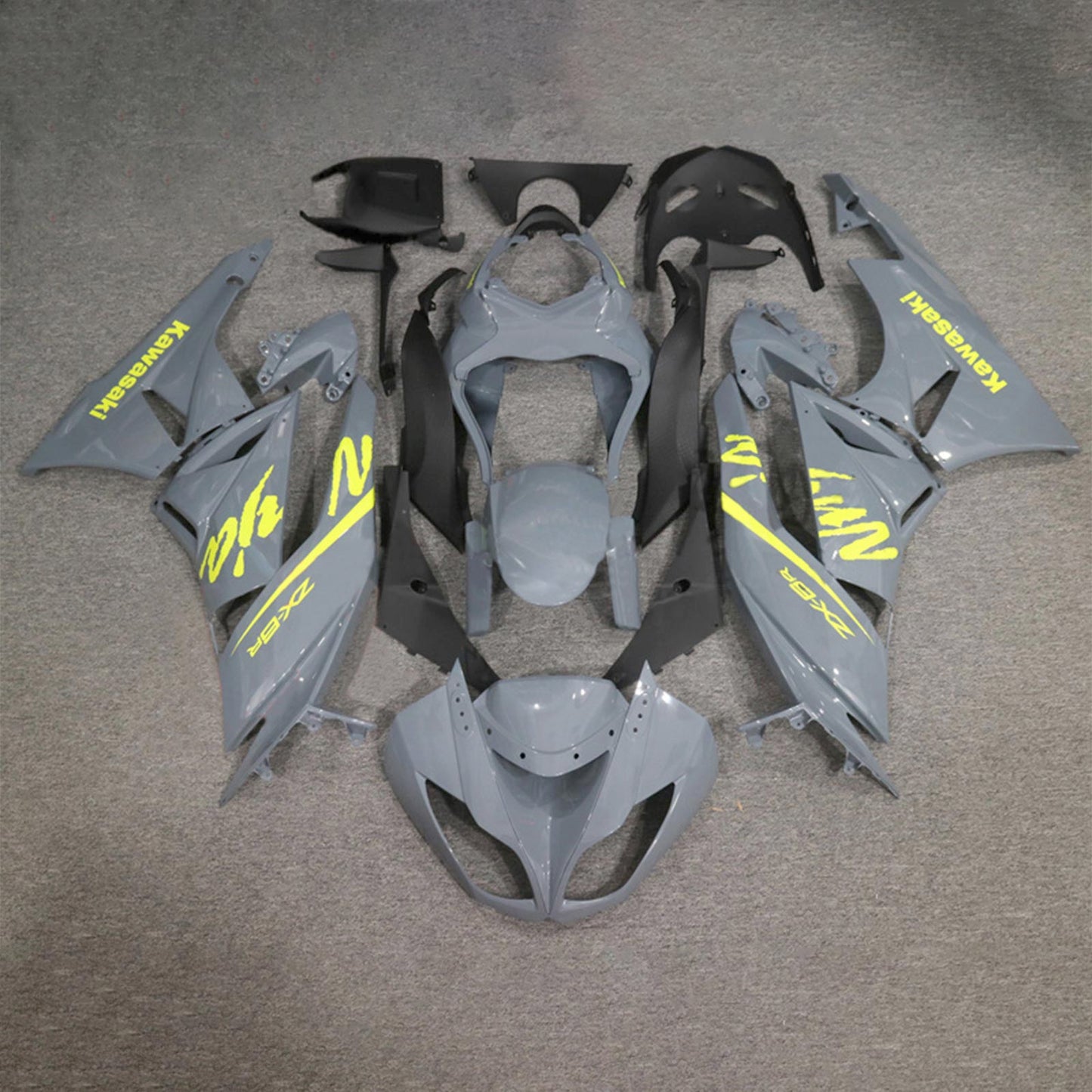 2009-2012 Kawasaki ZX6R 636 Injection Fairing Kit Bodywork Plastic ABS#143