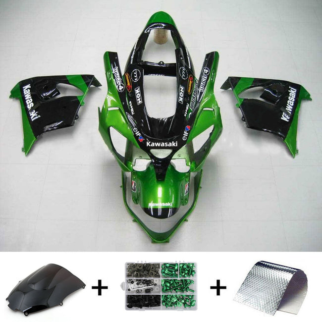 2002-2003 Kawasaki ZX9R Amotopart Injection Fairing Kit Bodywork Plastic ABS #117