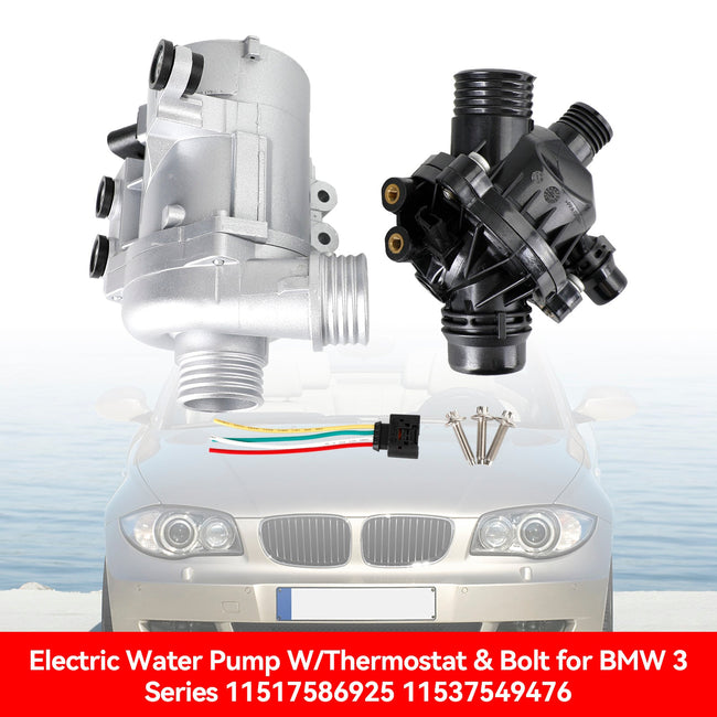 Electric Water Pump W/Thermostat & Bolt for BMW 3 Series 11517586925 11537549476