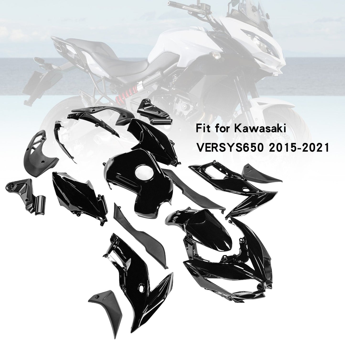 2015-2021 Kawasaki VERSYS650 Fairing Kit Bodywork Plastic ABS