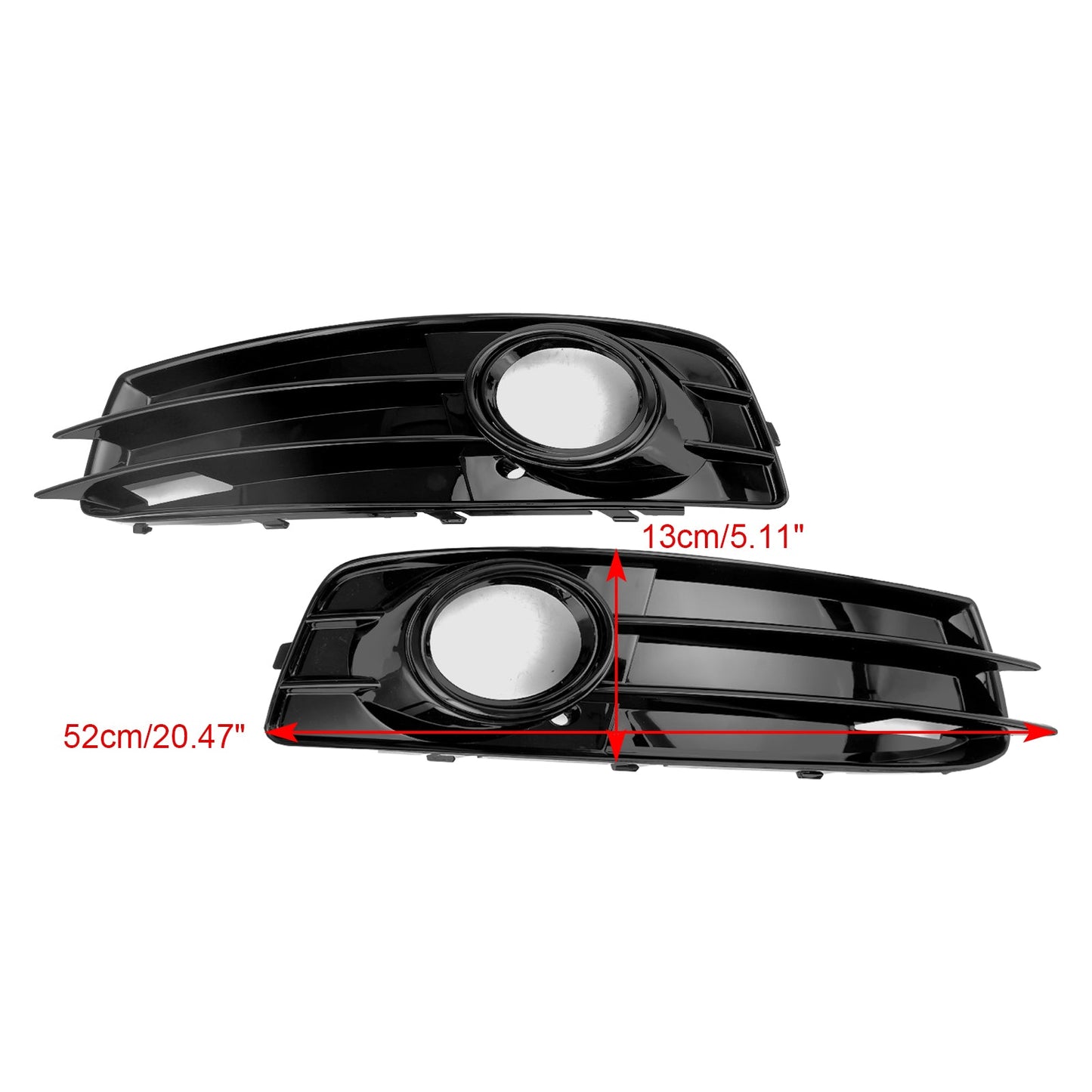 2009-2012 Audi A3 8P S-Line Front Lower Bumper Grille Fog Light Cover