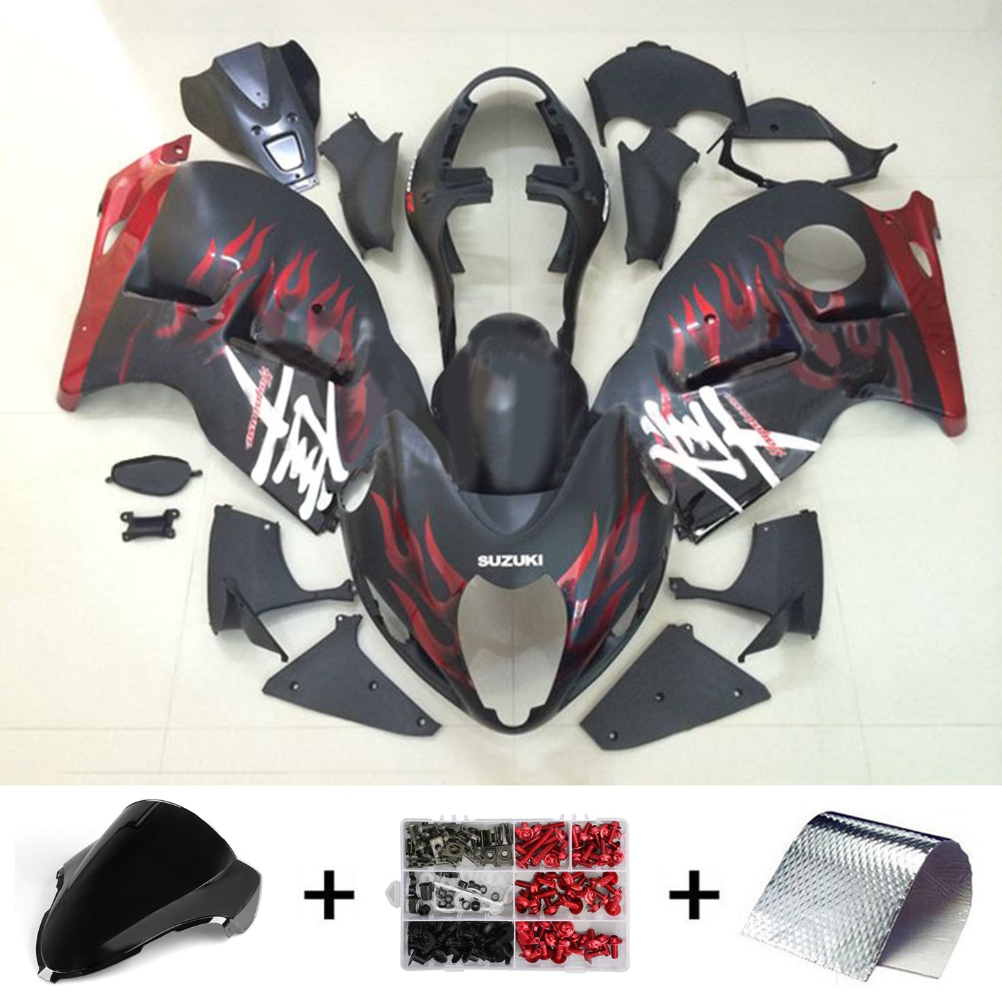 1999-2007 Suzuki Hayabusa GSX1300R Injection Fairing Kit Bodywork Plastic ABS#137