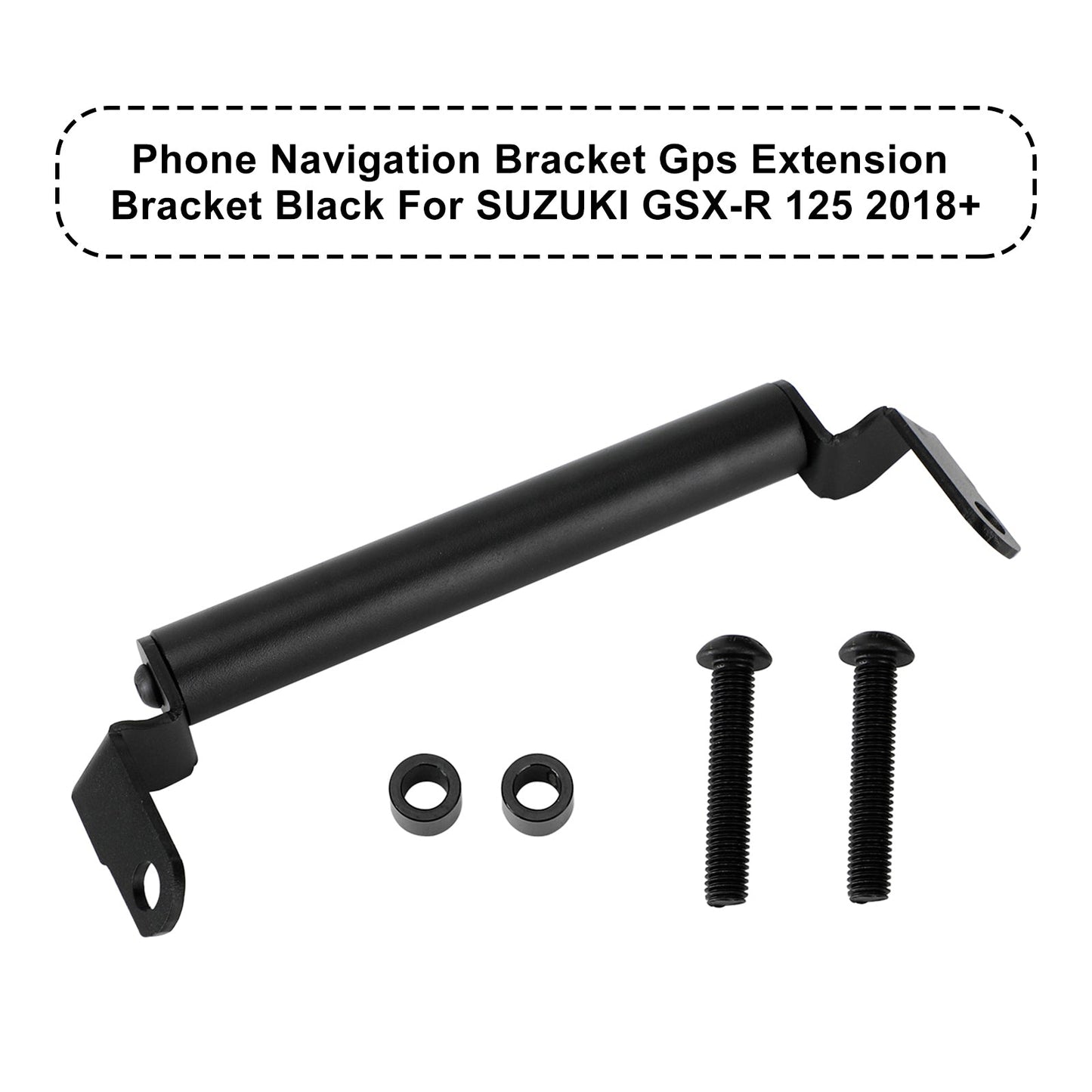 Suzuki Gsx-R 125 2018+ Gps Extension Bracket Phone Navi Bracket Black