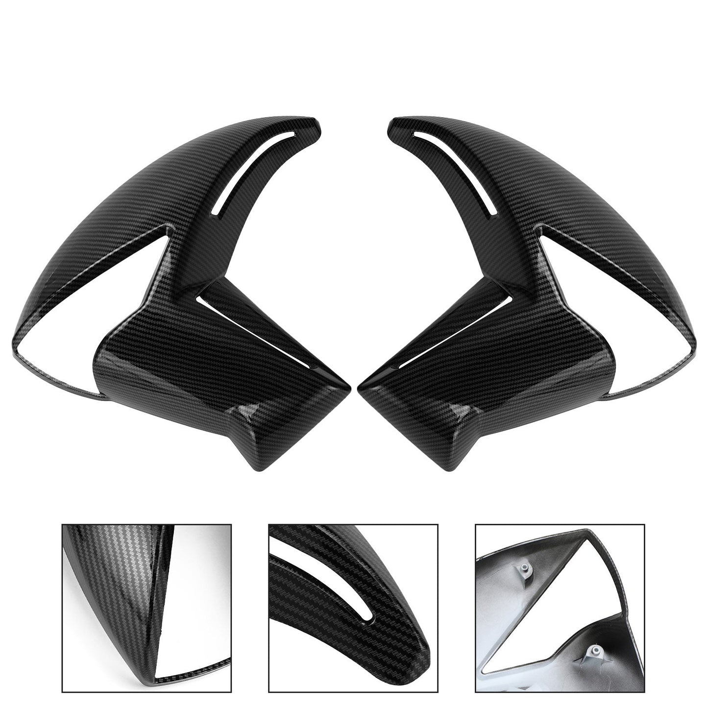 Front Side Radiator Cover Panel Fairing Cowling For KAWASAKI ER6N 2009-2011