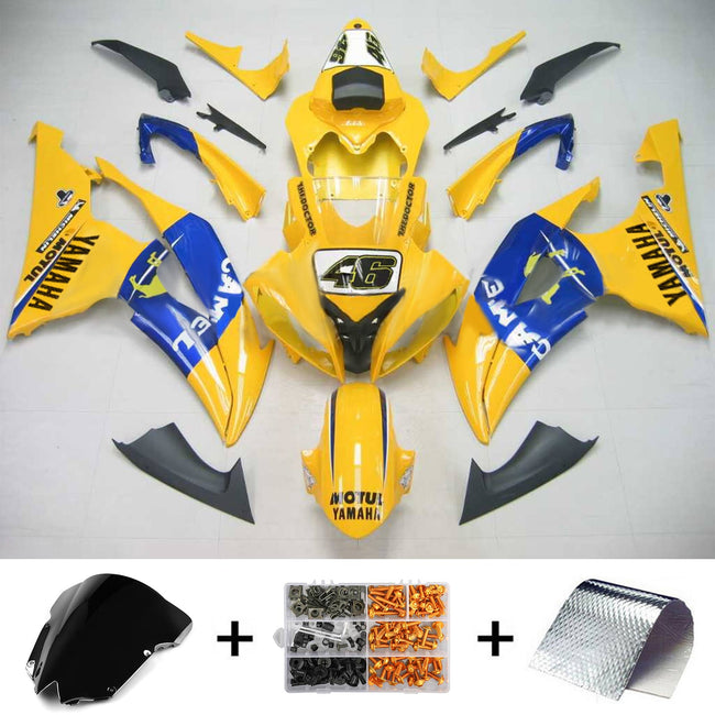 2008-2016 Yamaha YZF 600 R6 Injection Fairing Kit Bodywork Plastic ABS #126