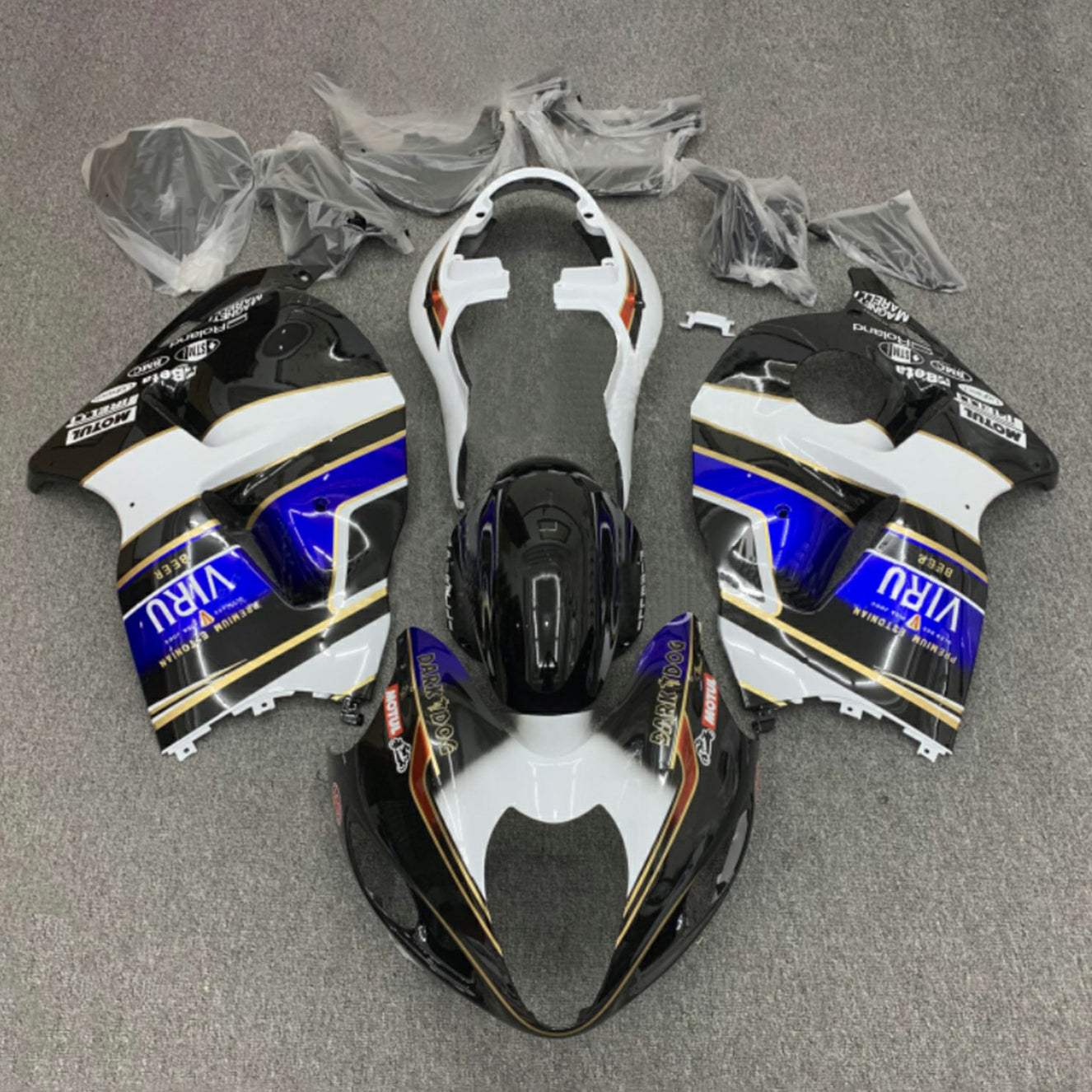 1999-2007 Suzuki Hayabusa GSX1300R Injection Fairing Kit Bodywork Plastic ABS#131