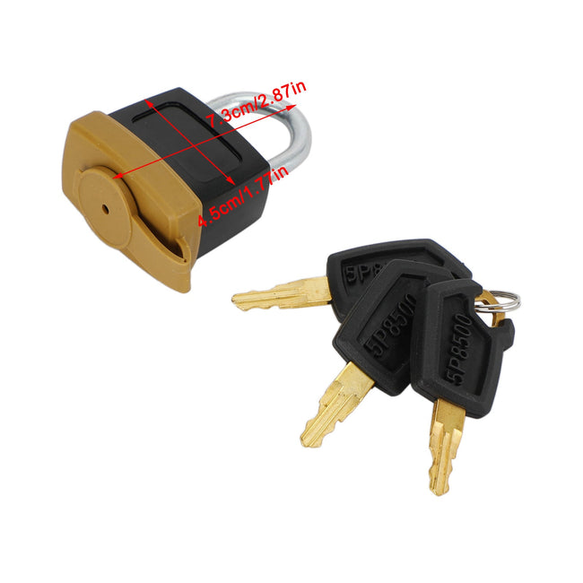 1Pcs Padlock Pad Lock W/3 New Keys For Caterpillar (CAT) 5P8500 246-2641