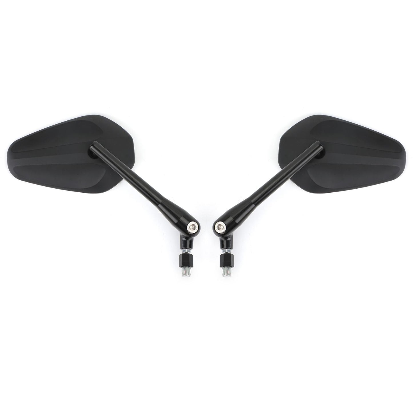 Pair M10 Rearview Mirror for Motorcycle Custom Cruiser Cafe Racer UNIVERSAL