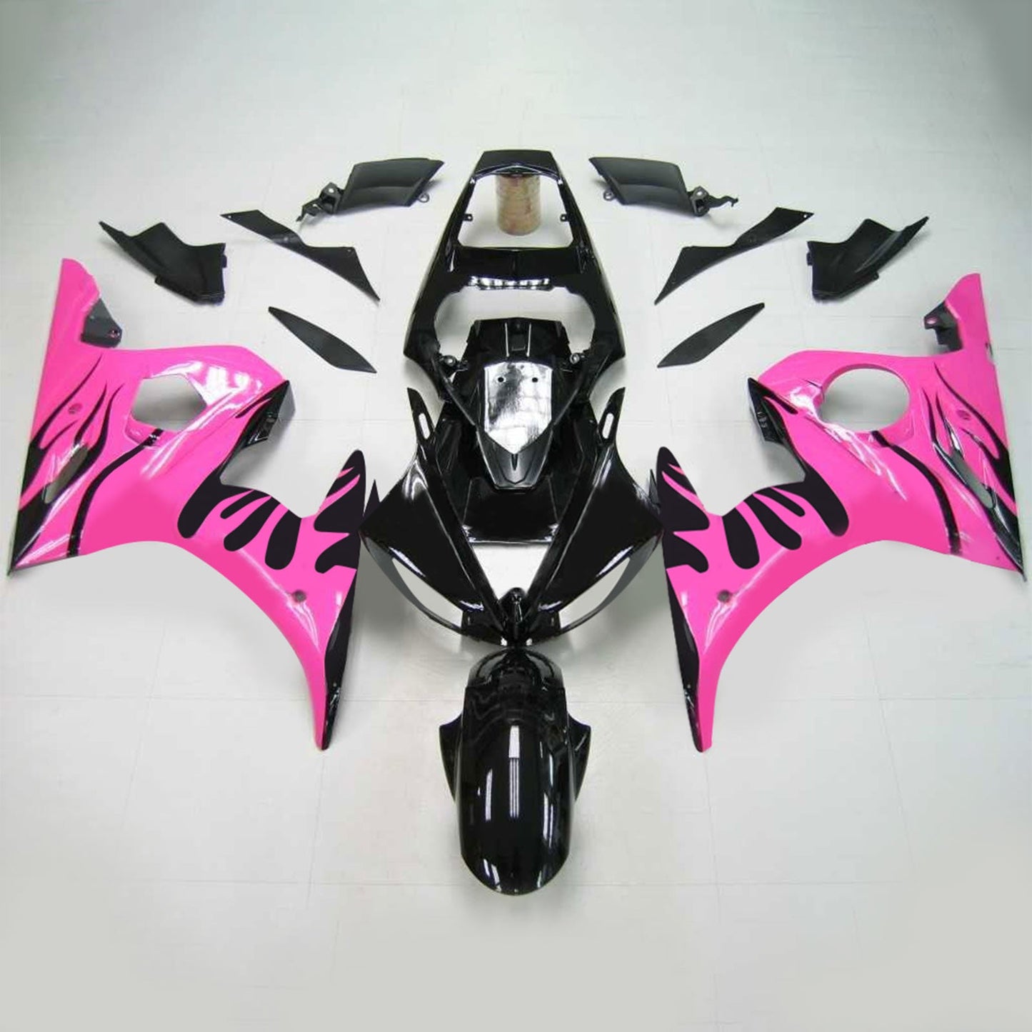 2003-2004 Yamaha YZF 600 R6 2006-2009 Yamaha R6S Amotopart Injection Fairing Kit Bodywork Plastic ABS #133