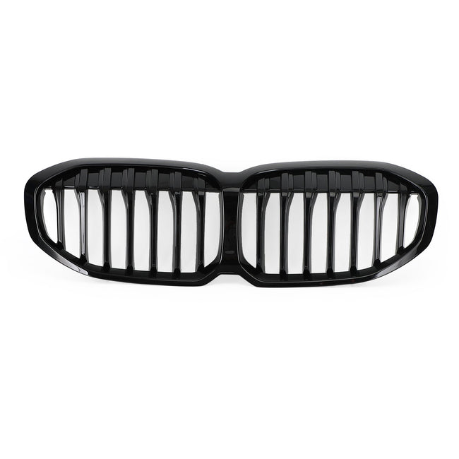 Gloss Black Front Replacement Hood Grille Fit BMW F40 1-Series 2019-2021