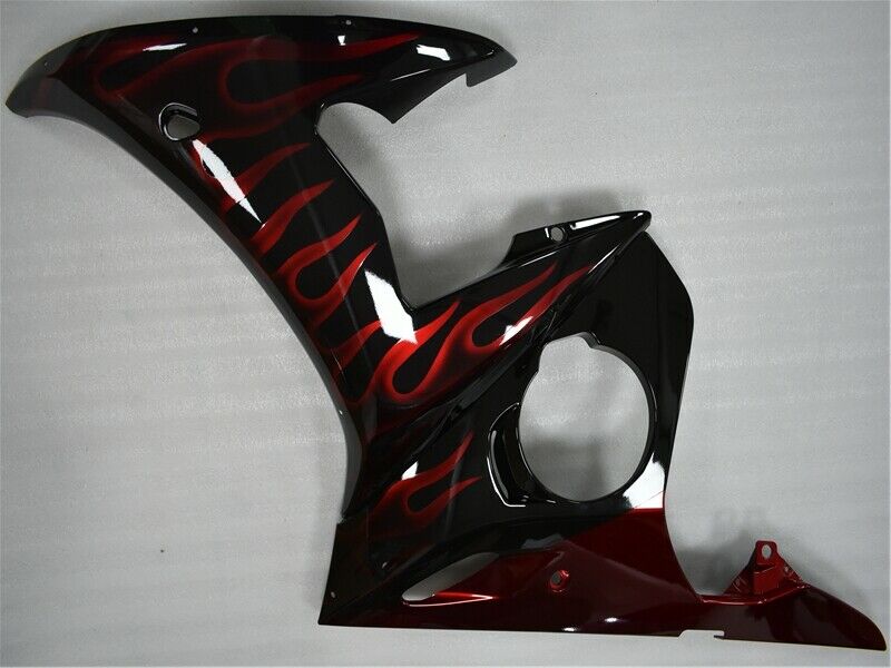 2005 Yamaha YZF R6 Amotopart Fairing Red Flame Kit